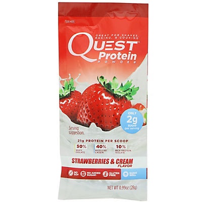 slide 1 of 1, Quest Protein Powder Strawberries and Cream Single, 0.99 oz