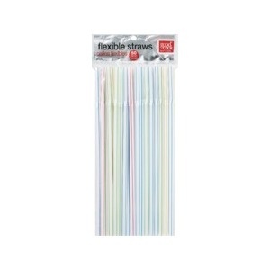 slide 1 of 1, Bradshaw Flexible Straws, 50 ct