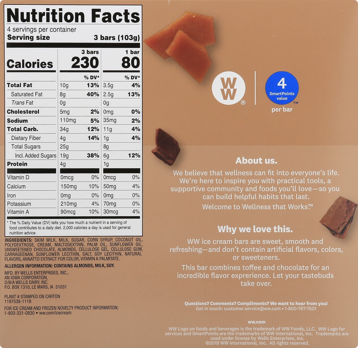 slide 12 of 13, WW Weight Watchers Ice Creams Bars, 19.2 fl oz