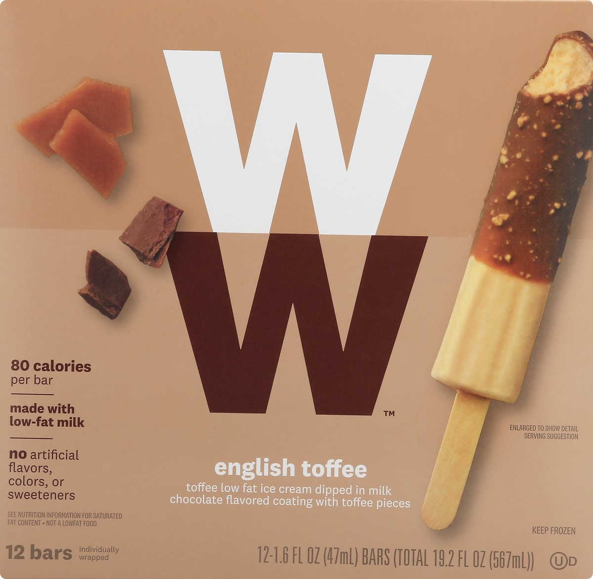 slide 4 of 13, WW Weight Watchers Ice Creams Bars, 19.2 fl oz