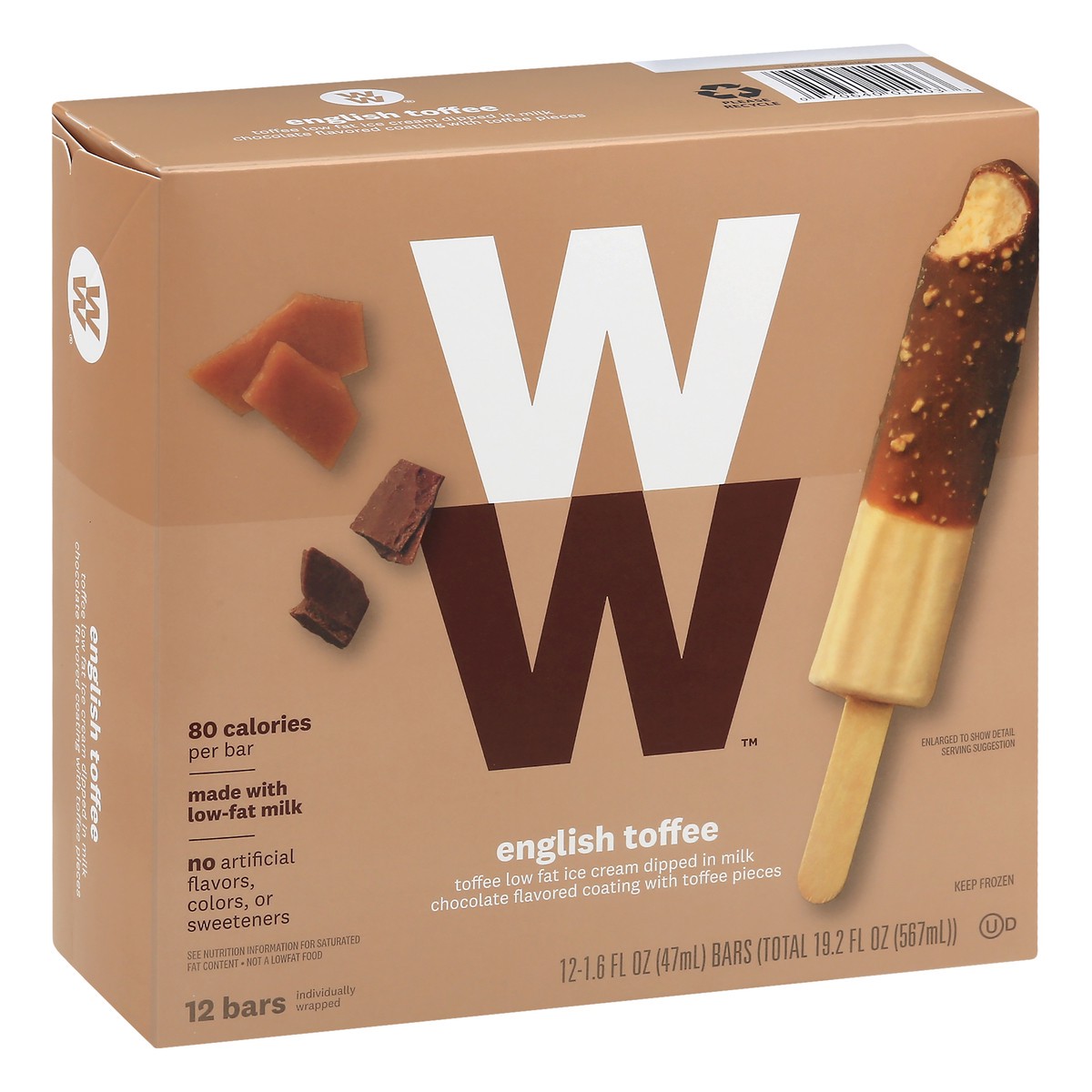 slide 9 of 13, WW Weight Watchers Ice Creams Bars, 19.2 fl oz