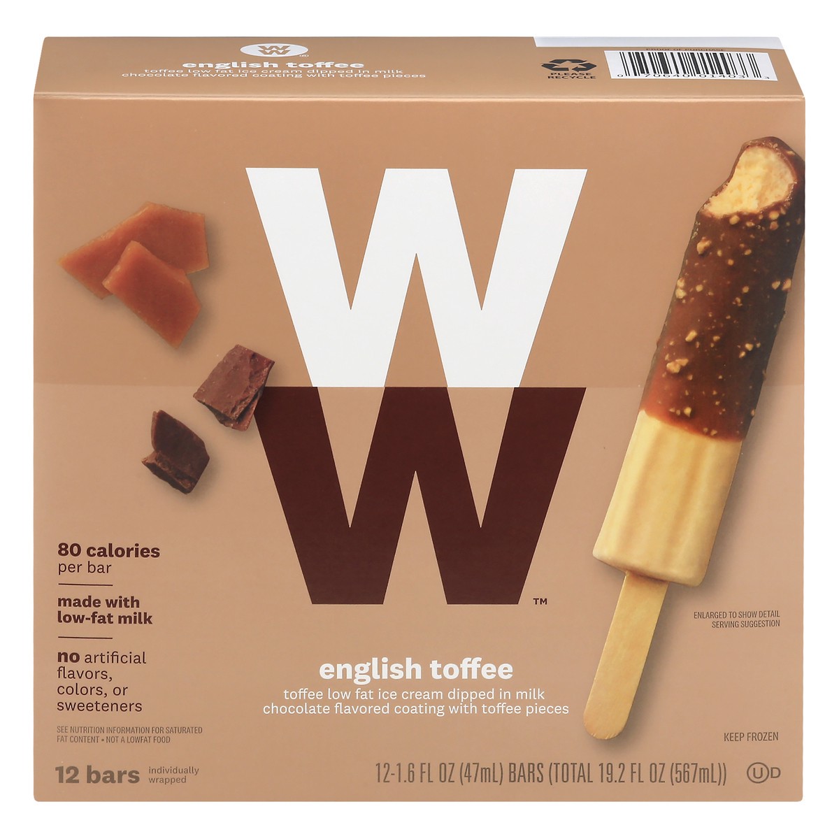 slide 1 of 13, WW Weight Watchers Ice Creams Bars, 19.2 fl oz