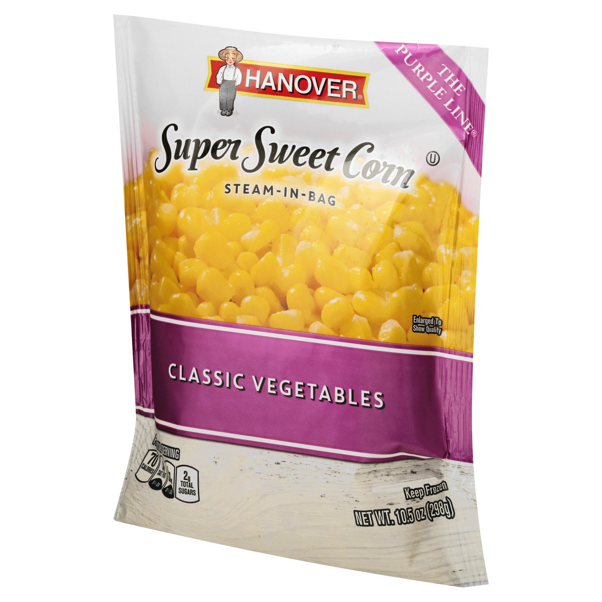 slide 3 of 9, Hanover Steam-in-Bag Super Sweet Corn 10.5 oz, 