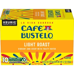 Café Bustelo Light Roast Coffee, 10 Ct. K-Cup pods