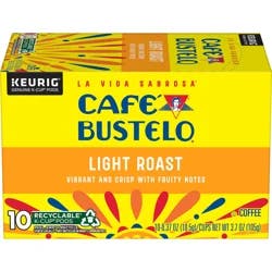 Café Bustelo Light Roast Coffee, 10 Ct. K-Cup pods