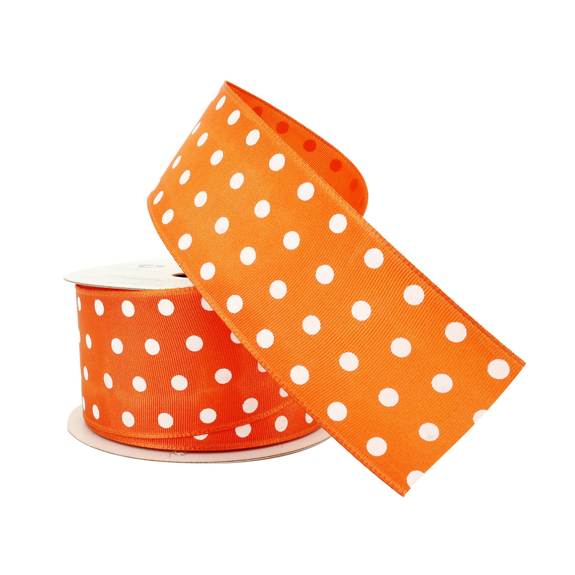 slide 4 of 4, 1.5" X 3yd. Sheer Wired Polka Dot Ribbon By Celebrate It, 1.5 in x 3 yd