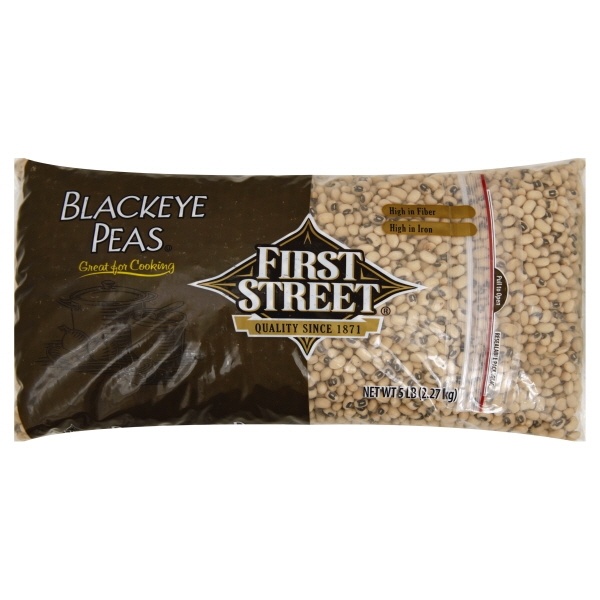 slide 1 of 1, First Street Blackeye Peas, 5 lb