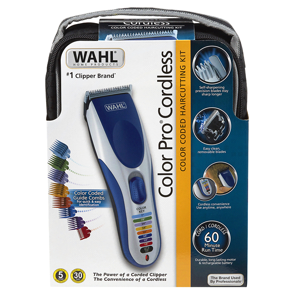 slide 1 of 1, Wahl Color Pro Cordless Rechargeable Hair Clipper - 9649, 9 ct