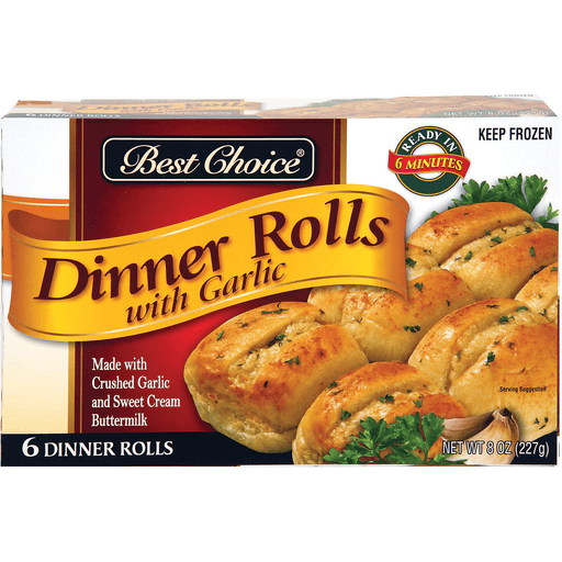 slide 1 of 1, Best Choice Garlic Dinner Rolls, 8 oz