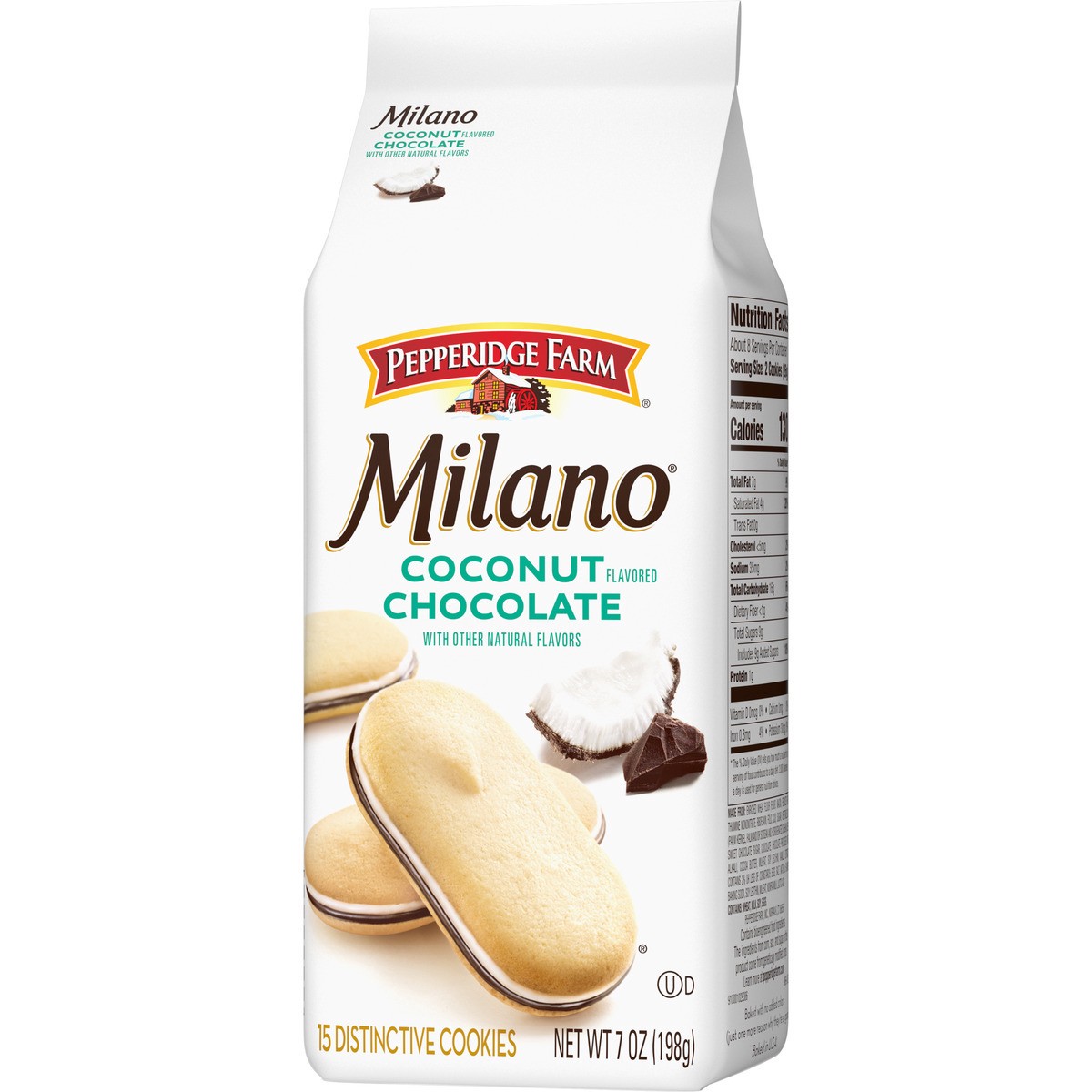 slide 9 of 9, Pepperidge Farm Coconut Flavored Chocolate Cookies, 7 oz