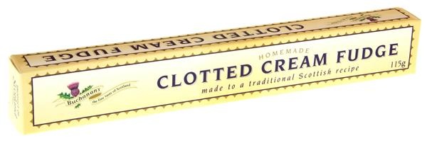 slide 1 of 1, Buchanan's Homemade Clotted Cream Fudge, 115 gram