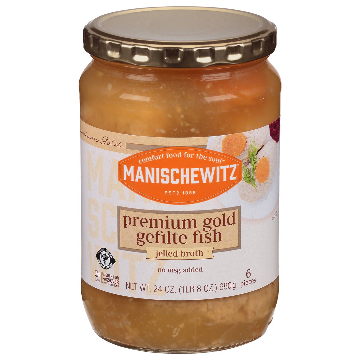 slide 1 of 9, Manischewitz Fish Gefilt, 24 oz