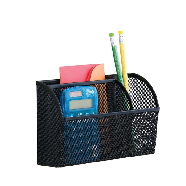 slide 1 of 1, Neat Life Mesh Magnet Organizer, 3 Compartments, Large, Black, 1 ct