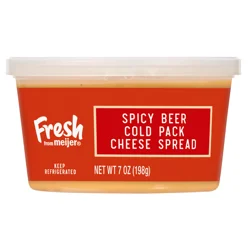 Fresh from Meijer Spicy Beer Cold Pack Cheese Spread, 7 oz.