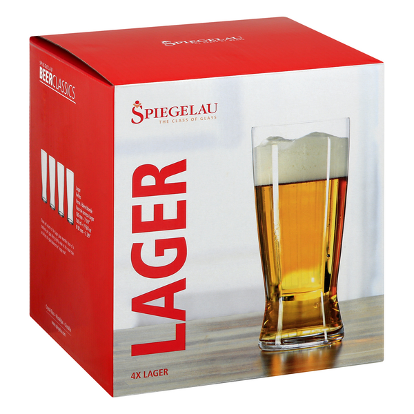 slide 1 of 1, Spiegelau Lager Glass, 4 ct