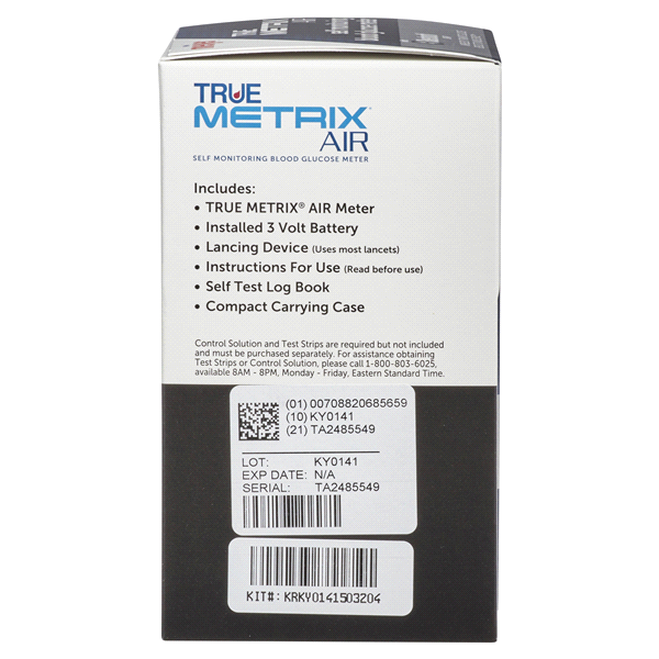 slide 12 of 29, Meijer True Metrix Air Self Monitoring Blood Glucose Meter, 1 ct