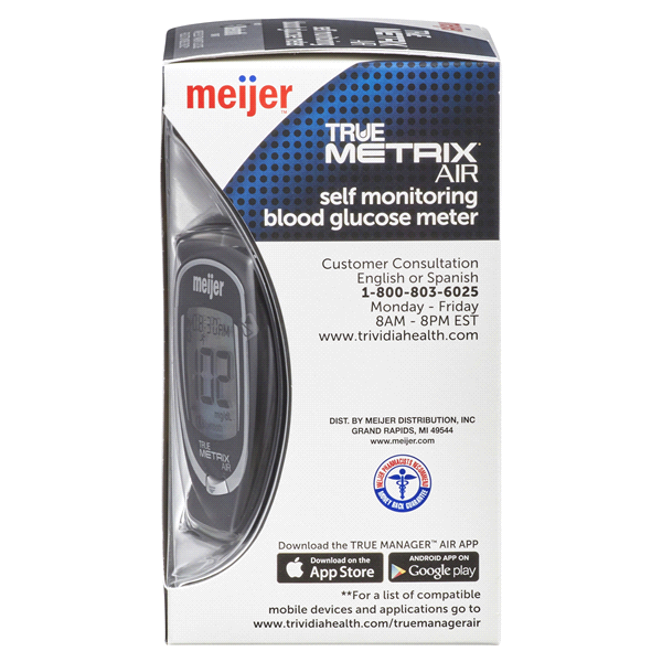 slide 24 of 29, Meijer True Metrix Air Self Monitoring Blood Glucose Meter, 1 ct