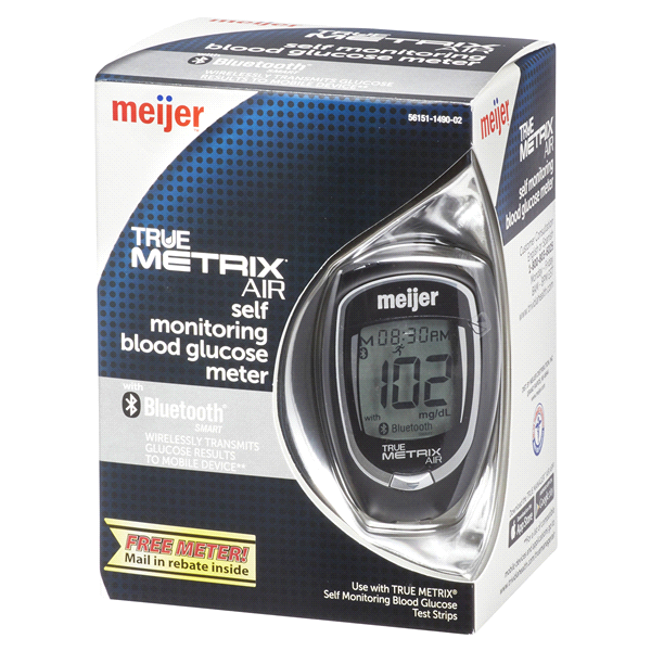 slide 8 of 29, Meijer True Metrix Air Self Monitoring Blood Glucose Meter, 1 ct