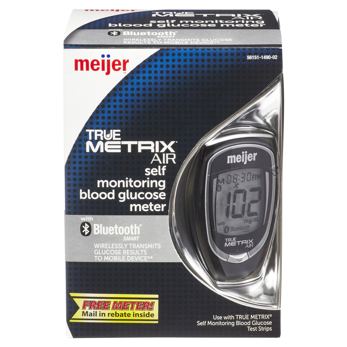 slide 1 of 29, Meijer True Metrix Air Self Monitoring Blood Glucose Meter, 1 ct