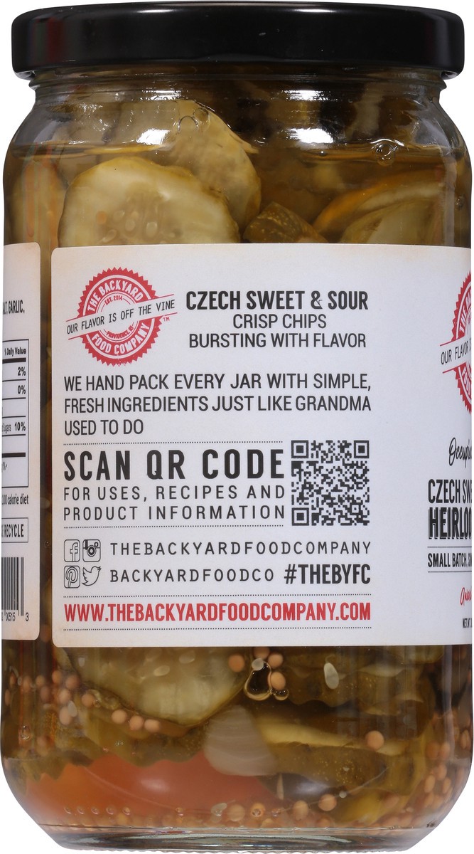 slide 11 of 14, The Backyard Food Company Heirloom Czech Sweet & Sour Pickle 1 lb, 1 lb