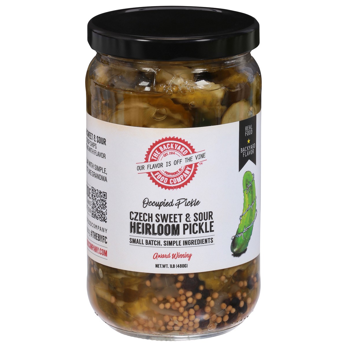 slide 14 of 14, The Backyard Food Company Heirloom Czech Sweet & Sour Pickle 1 lb, 1 lb