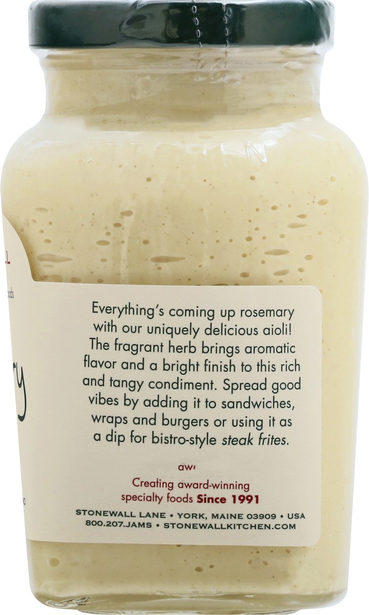 slide 2 of 13, Stonewall Kitchen Rosemary Aioli, 10.25 oz