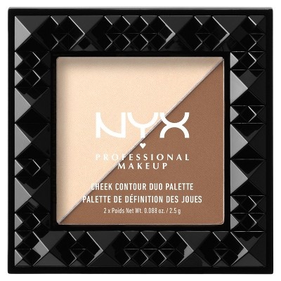 slide 1 of 2, NYX Professional Makeup Cheek Contour Duo Palette Double Date, 0.08 oz