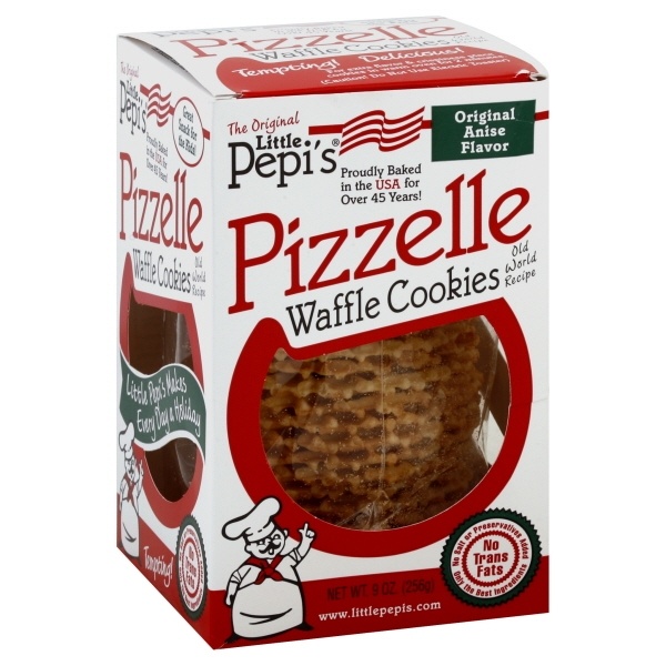 slide 1 of 1, Little Pepi's Pizzelle Waffle Cookies - Original Anise, 10 oz