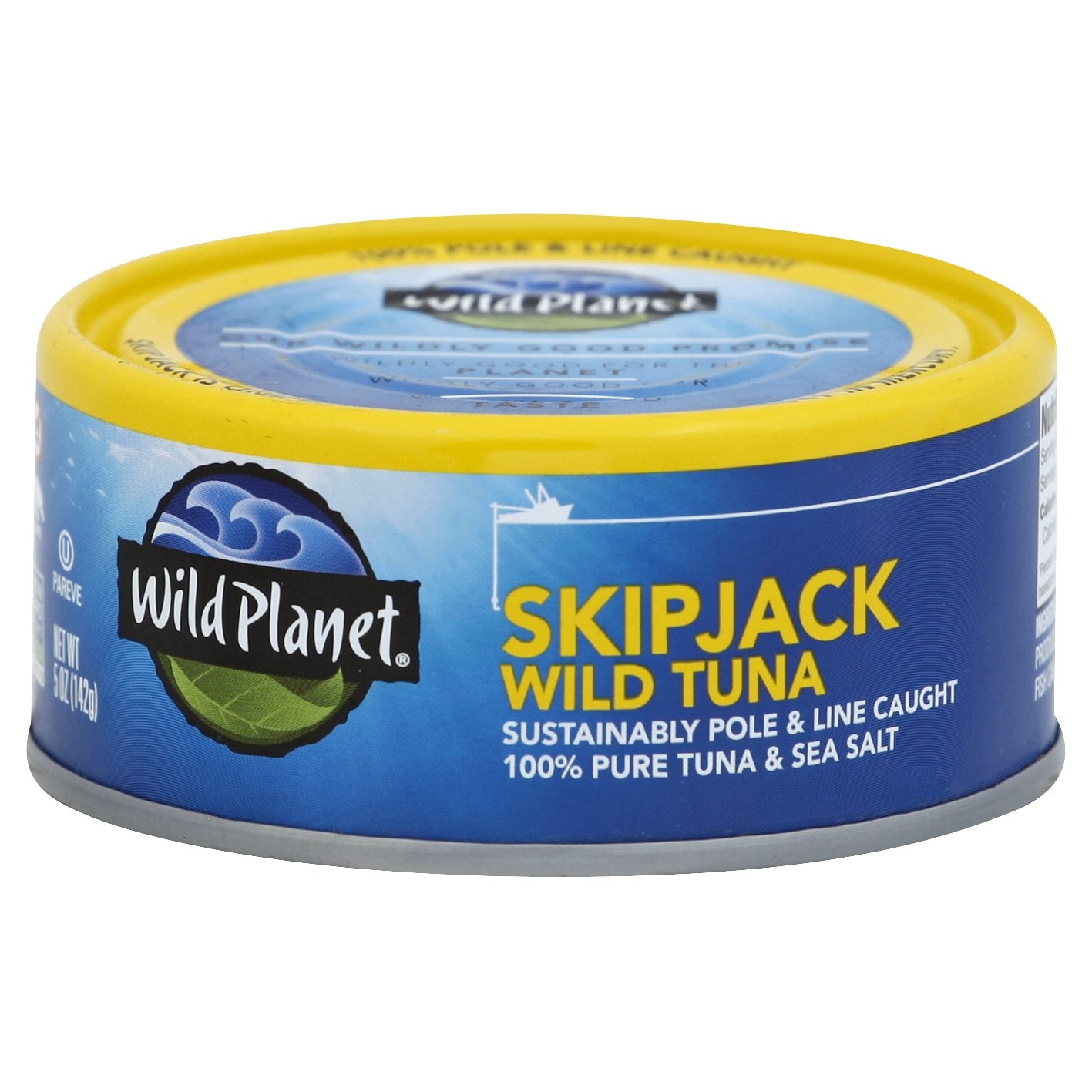 slide 1 of 1, Wild Planet No Salt Added Skipjack Wild Tuna,