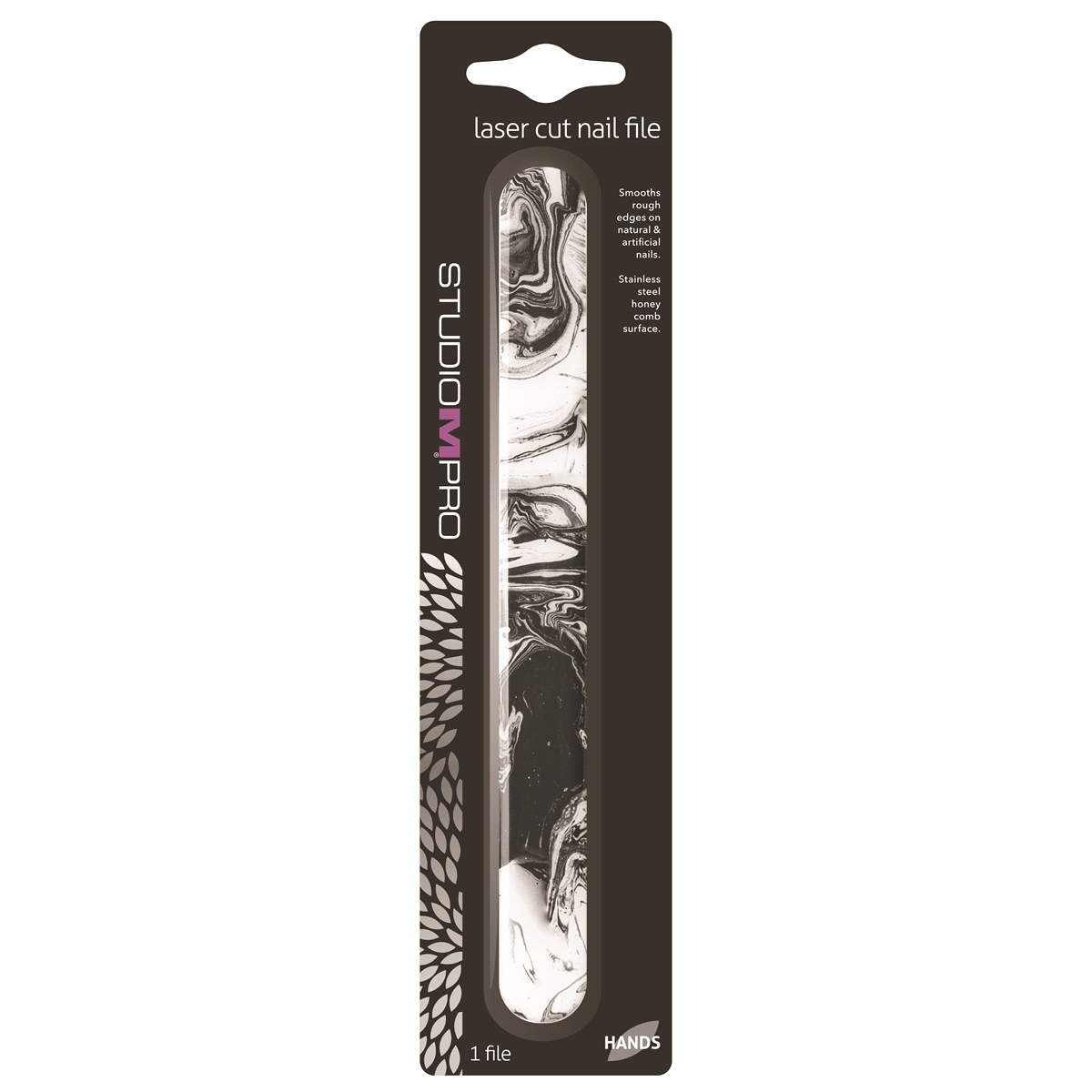 slide 1 of 5, Studio M Pro Laser Cut Nail File, 1 ct