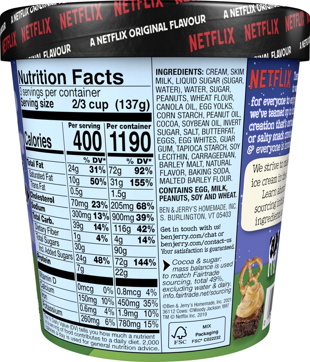 slide 2 of 3, Ben & Jerry's Ice Cream Netflix & Chilll'd, 16 oz, 1 pint