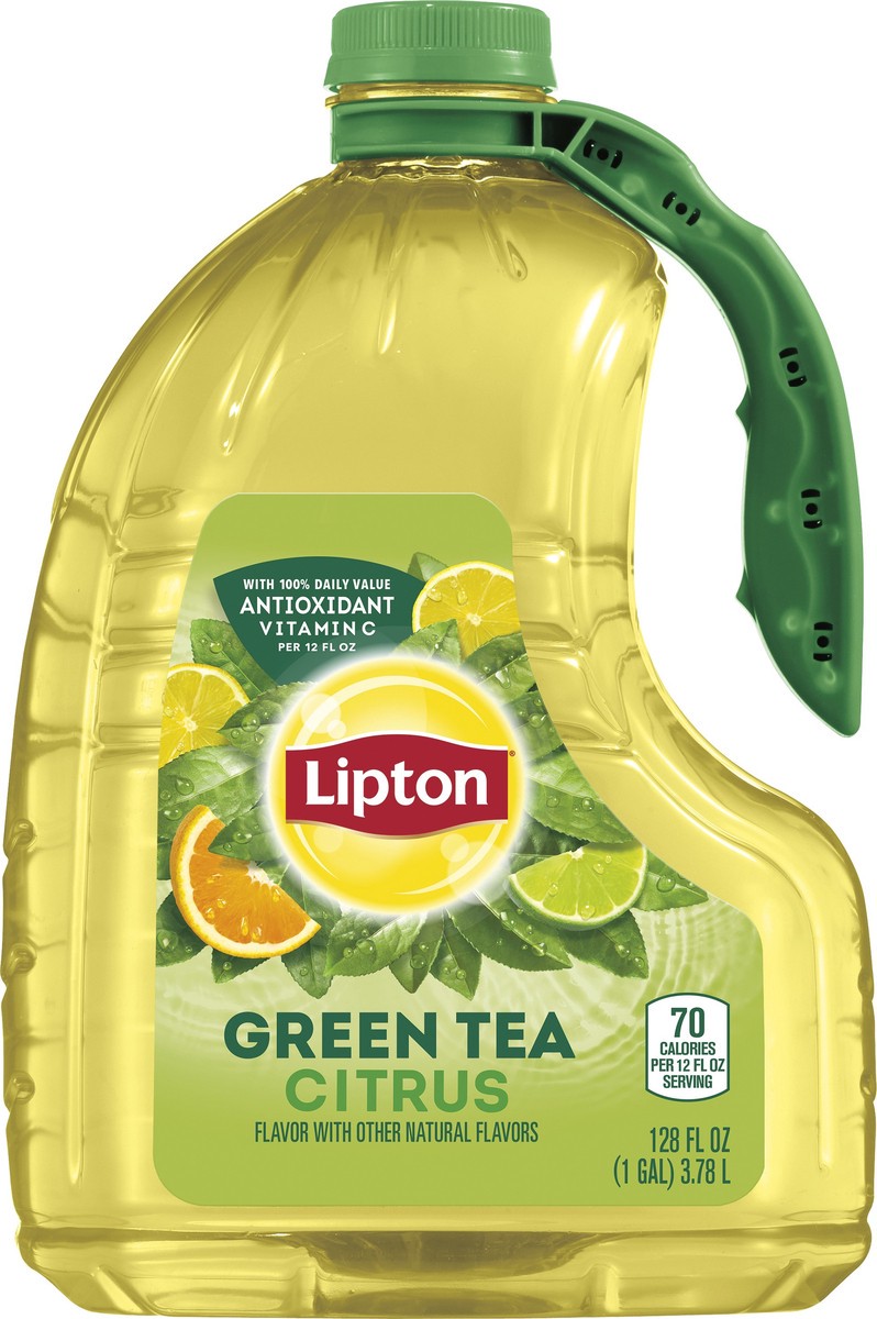 slide 1 of 2, Lipton Citrus Green Tea - 128 oz, 128 fl oz