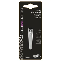 Studio M Pro Deluxe Fingernail Clipper With File