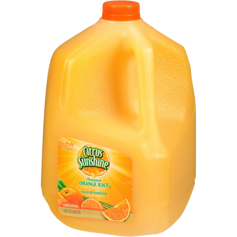 slide 3 of 7, Citrus Sunshine 100% Pure Orange Juice, 1 gal