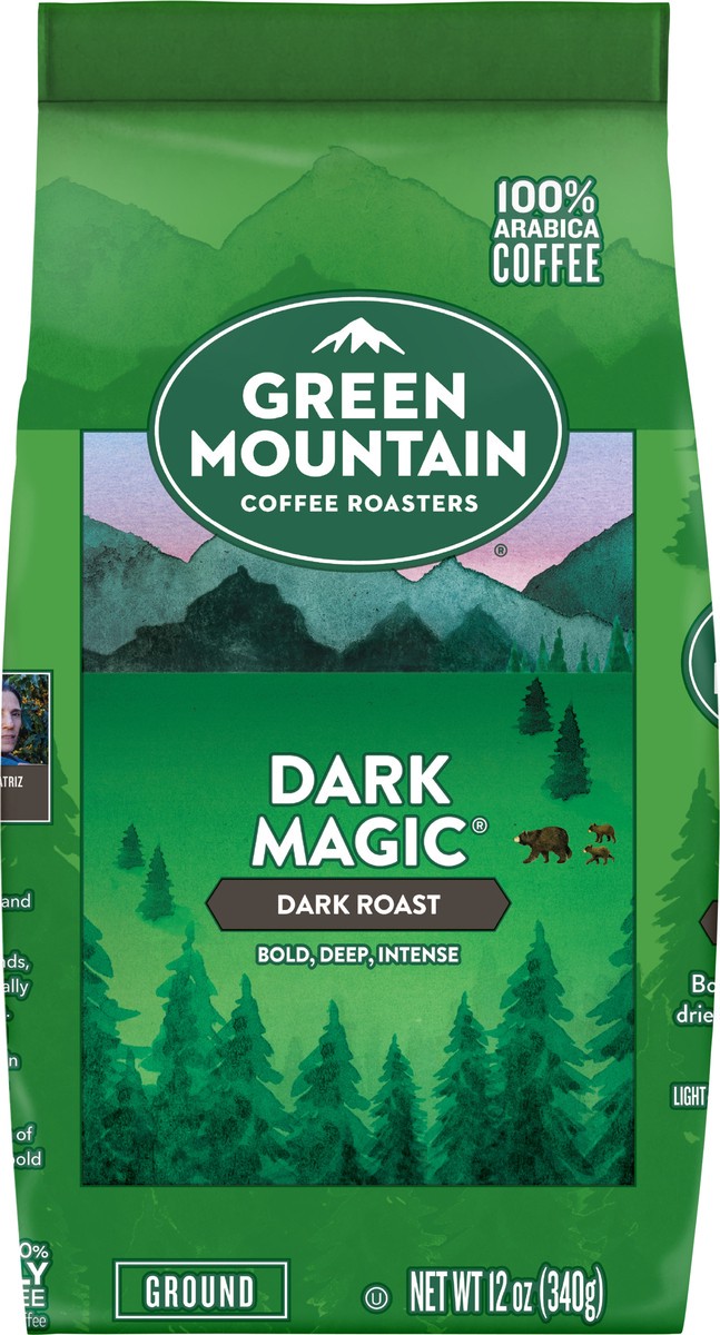 slide 4 of 7, Green Mountain Coffee Roasters, Dark Magic, Ground Coffee, Dark Roast, Bagged 12oz., 12 oz