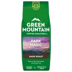 Green Mountain Coffee Roasters Dark Magic Dark Roast Ground 100% Arabica Coffee 12 oz Bag