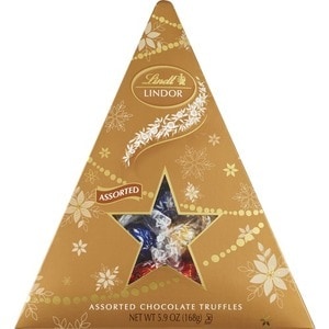 slide 1 of 3, Lindor Christmas Assorted Chocolate Tree Box, 5.9 oz