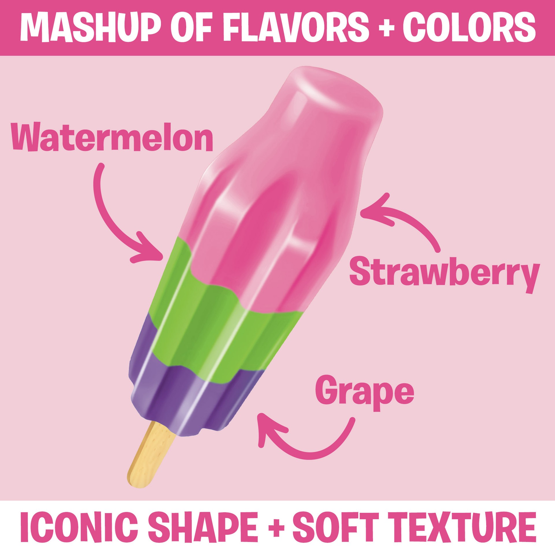 slide 2 of 3, Bomb Pop Nerds Strawberry/Watermelon/Grape Pops 12 - 1.75 fl oz Pops, 21 fl oz