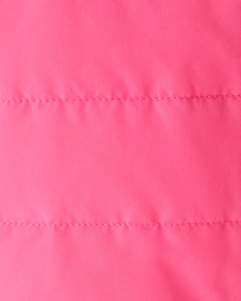 slide 3 of 3, Carter's Carters Baby Girl Hooded Puffer Jacket - Pink Fuchsia NB, 1 ct