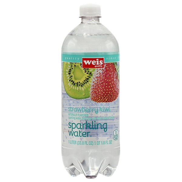 slide 1 of 1, Weis Quality Strawberry Kiwi Sparkling Water Beverage - 33.8 fl oz, 33.8 fl oz