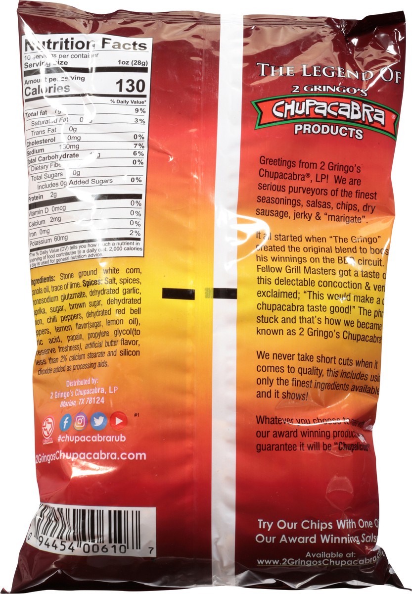 slide 6 of 9, 2 Gringo's Chupacabra Cajun Blend Tortilla Chips 10 oz, 10 oz