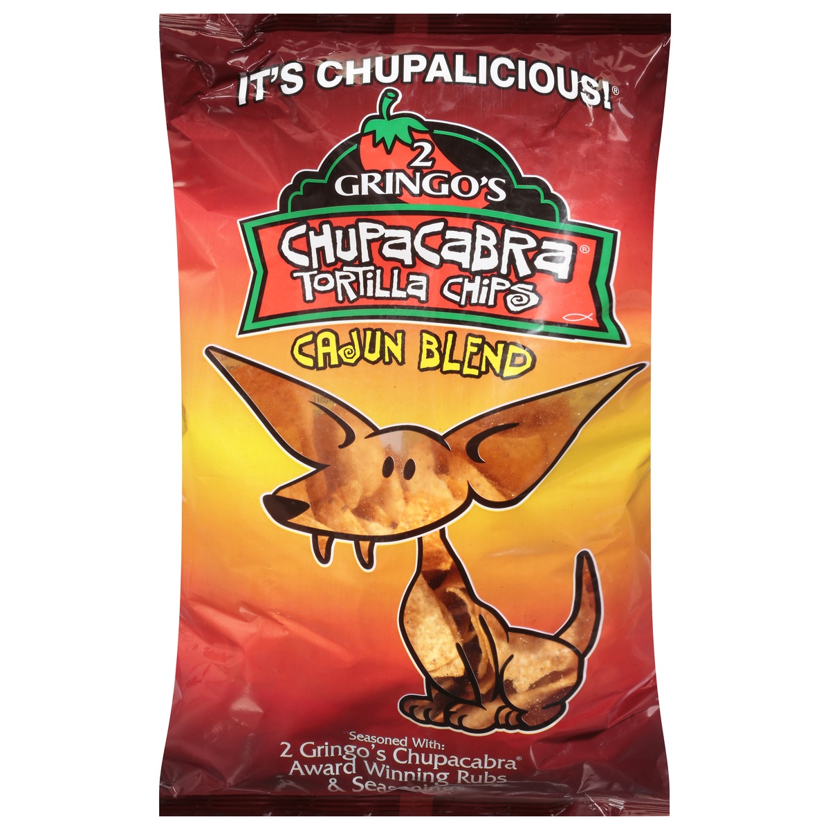 slide 1 of 1, 2 Gringo's Chupacabra Cajun Blend Tortilla Chips 10 oz, 10 oz