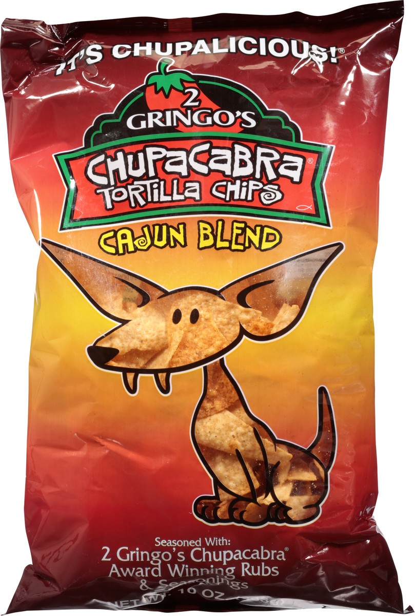 slide 5 of 9, 2 Gringo's Chupacabra Cajun Blend Tortilla Chips 10 oz, 10 oz