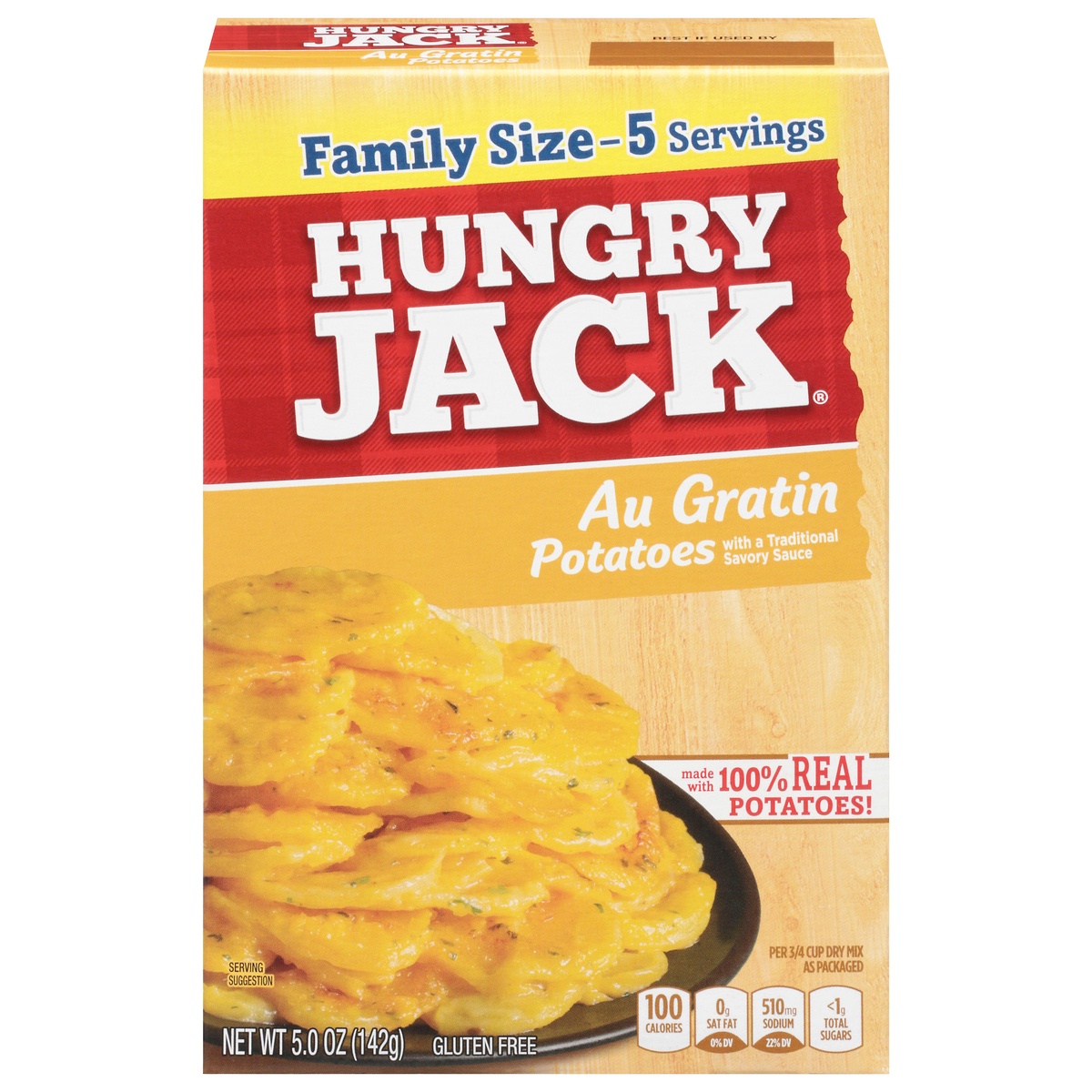slide 1 of 1, Hungry Jack Family Size Au Gratin Potatoes 5 oz, 5 oz