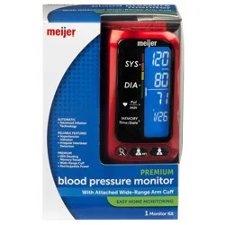 Meijer Premium Blood Pressure Monitor, 1 Ct
