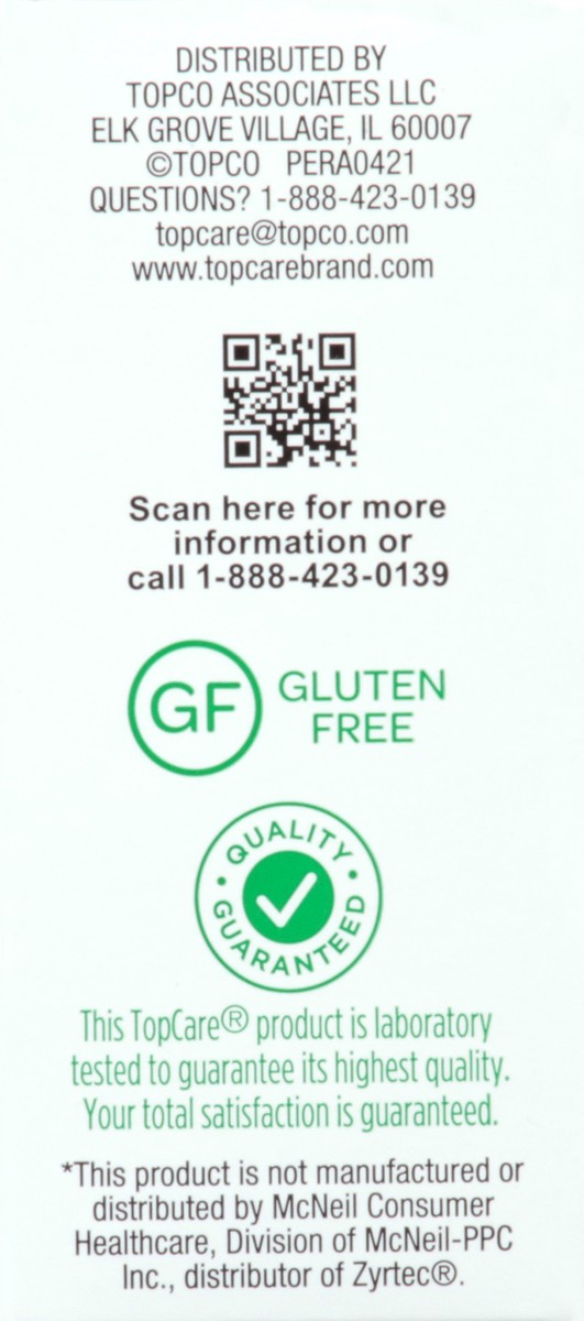 slide 6 of 16, TopCare Health Original Prescription Strength 10 mg All Day Allergy 90 Tablets, 90 ct