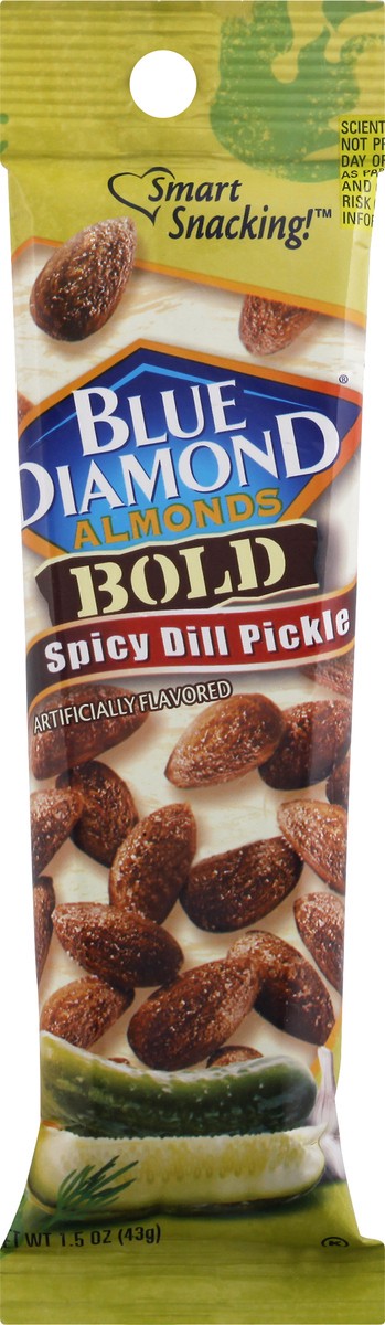 slide 1 of 12, Blue Diamond Bold Spicy Dill Pickle Almonds 1.5 oz, 1.5 oz