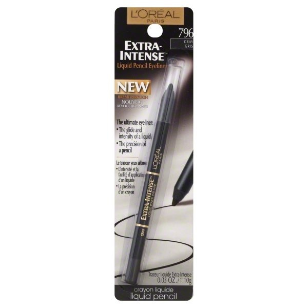slide 1 of 1, L'Oréal Extra Intense Liquid Pencil Eyeliner - 796 Gray, 0.03 oz