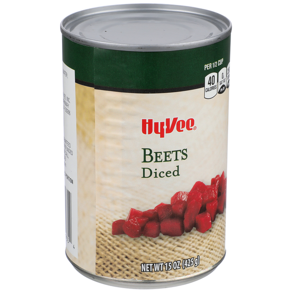 slide 1 of 1, Hy-vee Diced Beets - 15 oz, 15 oz