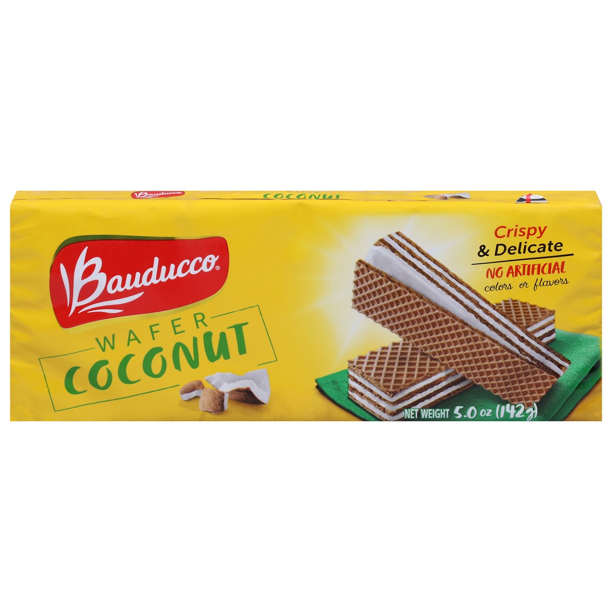slide 1 of 14, Bauducco Coconut Wafer 5.0 oz, 5 oz